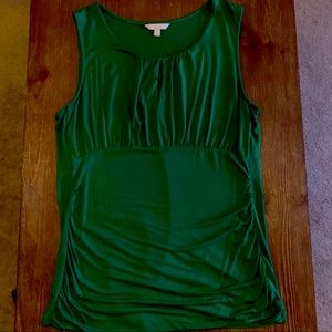 Banana Republic Jersey keyhole ruched top